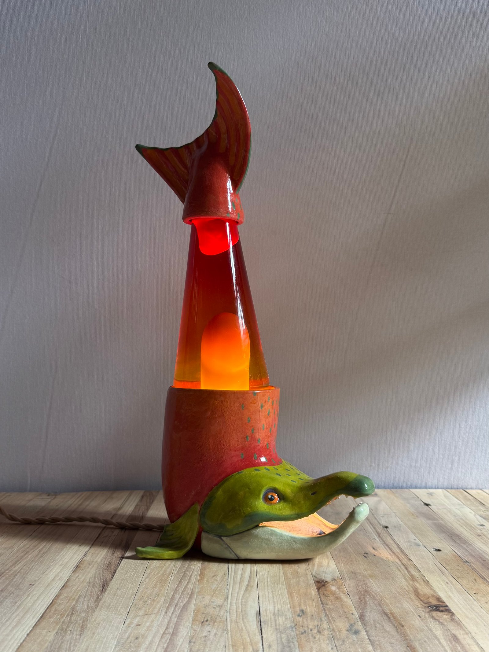 Salmon Lava Lamp